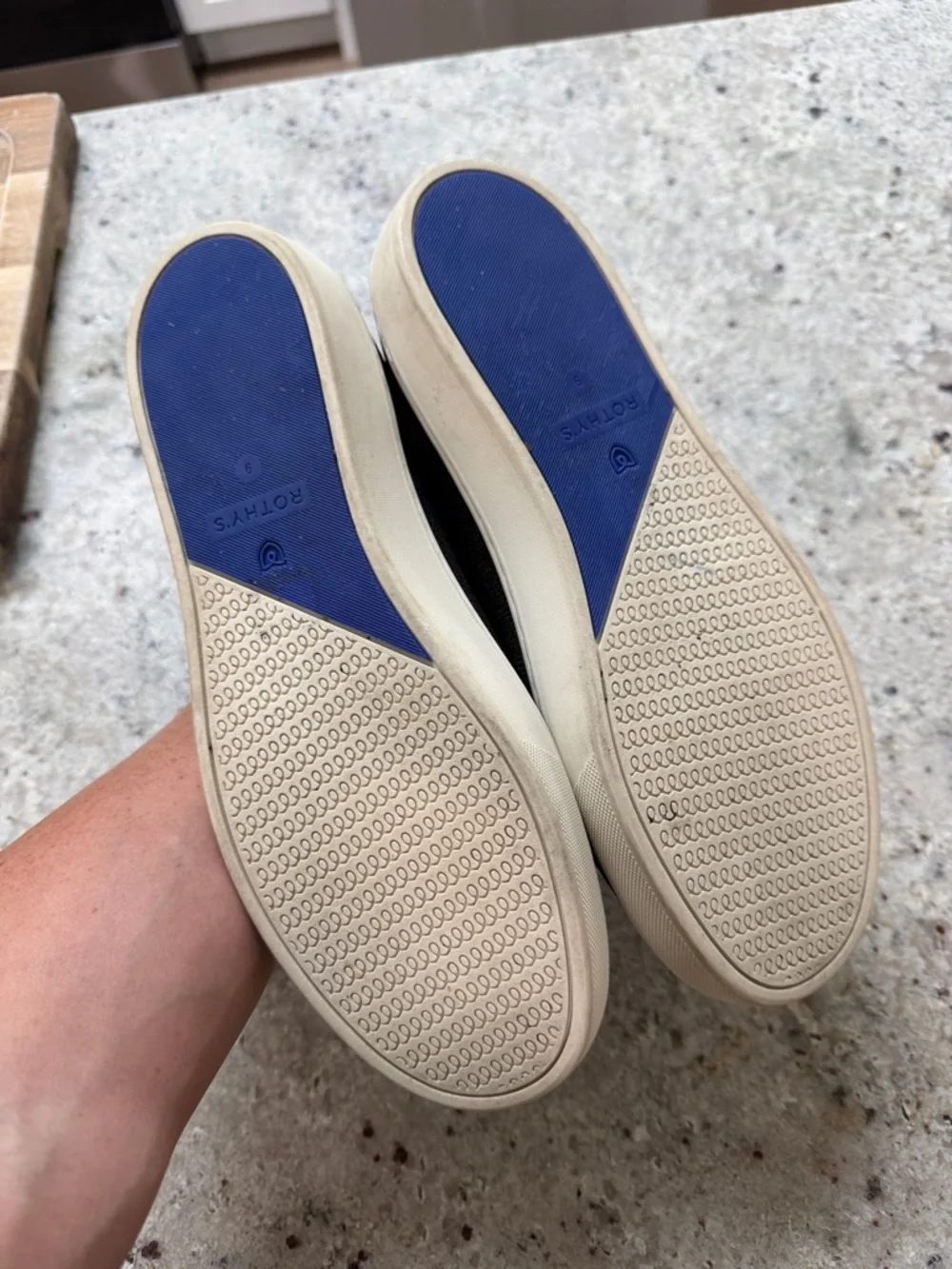 Rothy's The Chelsea Boot Knit Black High Top Knit Pull On Sneaker Shoes Size 9 - Picture 6 of 9